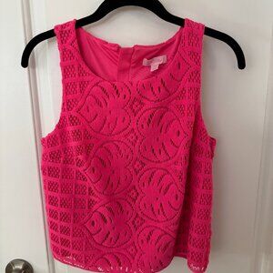Lilly Pulitzer Womens Tank Top Pink - XS